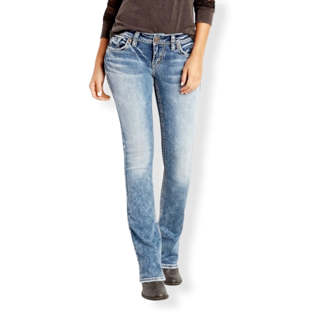 Silver Aiko Bootcut Jeans